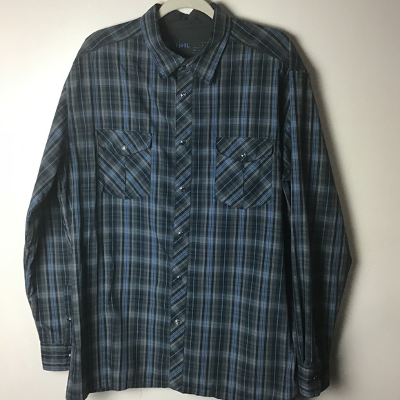 Kuhl Other - Kuhl blue/black plaid l/s button up shirt. XL